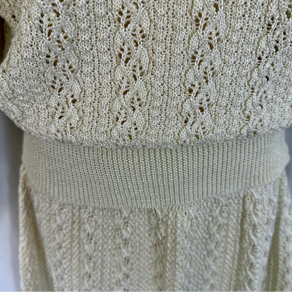 Vintage Vivanti 70s 80s Size 14 Knit Sweater&Skirt Crochet Cottagecore 2pc Set - Picture 9 of 16